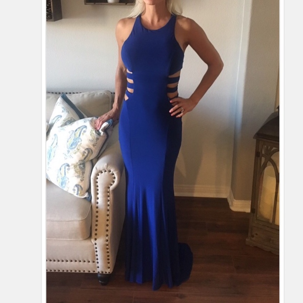 Blue formal gown